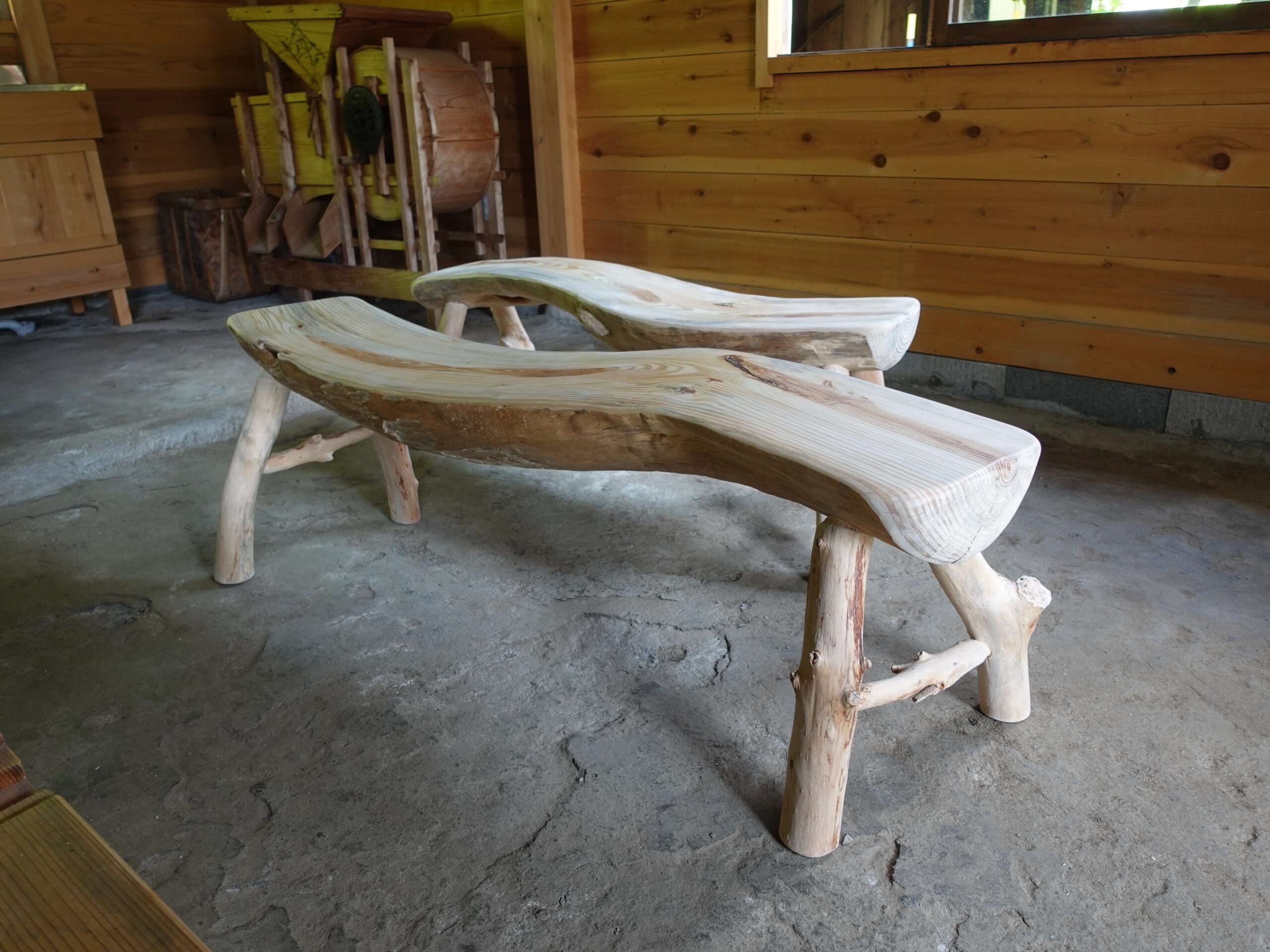 流木のベンチ - 机/テーブル